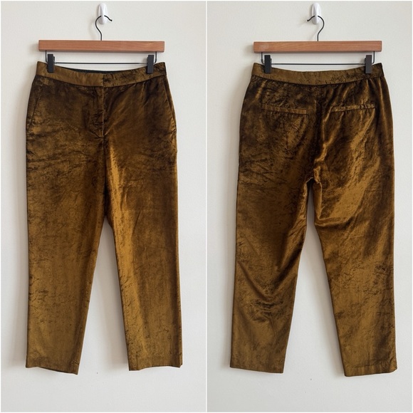 RAG & BONE • Poppy Velvet Trousers in Olive - Picture 3 of 12